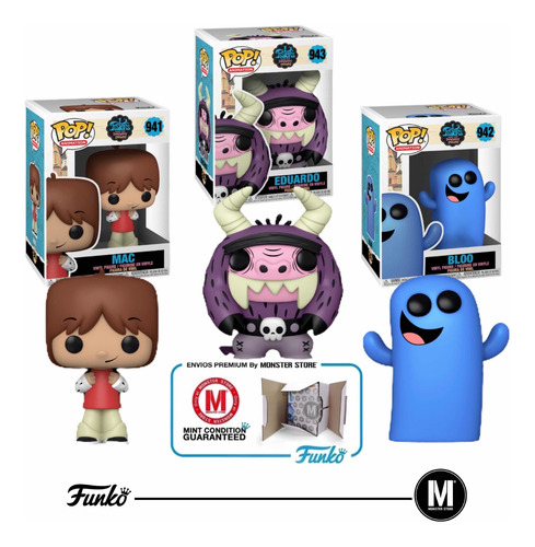 Funko Pop Mansion Foster Set De 3 Mac, Eduardo & Bloo