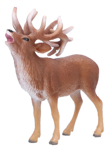 Plastic Animal Lifelike Deer Figurine Toy Jungle Zoo Wild