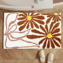 Comprar Alfombras De Baño De Flores Planialmente Boho, Alfombra De Y
