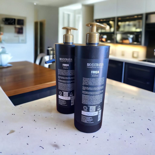 Kit 1 Shampoo Condicionador Força Com Pimenta 1l