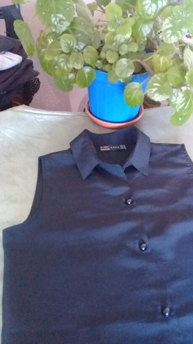 Imagen 5 de 6 de Camisa Para Dama -zara- Talle M - Color Negro.