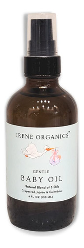 Irene Organics Aceite De Bebe Totalmente Natural Para Masaje