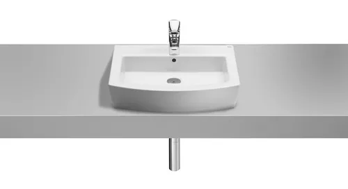 Lavabo de porcelana sobre encimera - Roca - Hall