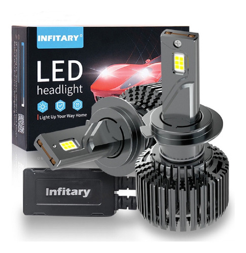 2x Bombillos Led Infitary H7 52000 Lumenes Alta Potencia 