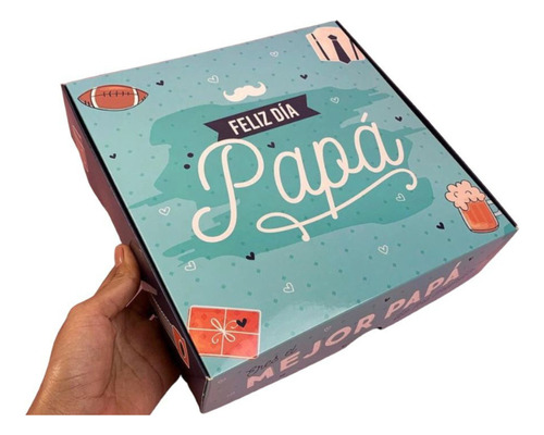 Cajas De Cartón Con Diseño Día Del Padre 10 Unidades