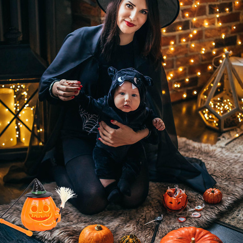 Lámpara Led Nocturna Con Forma De Calabaza, 1 Unidad, Decora