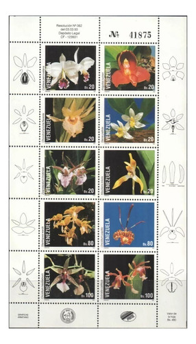 # Mcn # Lote Temático 1992/04 -orquídeas -fdc's E Selos Mint