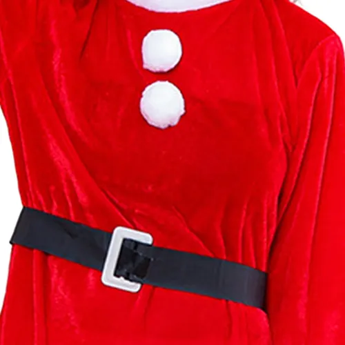 Vestido Navideño De Papá Noel, Disfraz Navideño Sin Chal