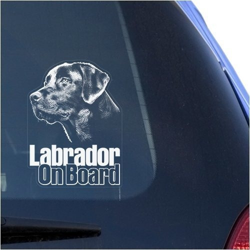 Lab Labrador Retriever Transparente Calcomania Para Ventana