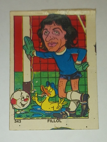 Figurita Caricatura Fillol Álbum Campeones (1976)