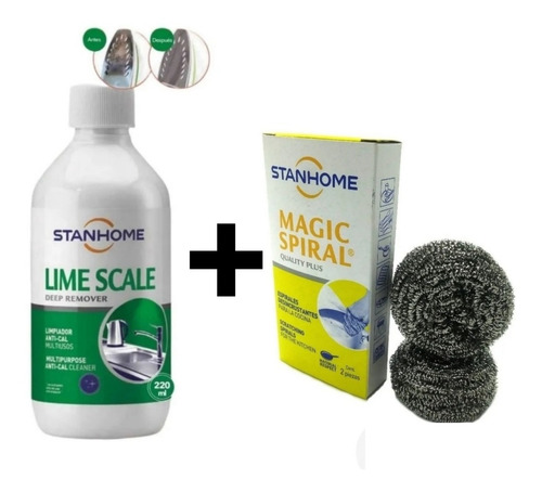 Limpiador Anti Cal Multiusos + Espiral Mágica 2 Pza Stanhome