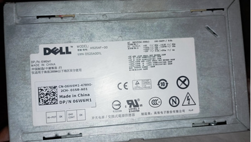 Fuente Dell H525af-00 T3500