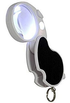 Imagen 3 de 4 de Lupa Aumento 20x - 12mm 4x 60mm Geologo Alta Visibilidad