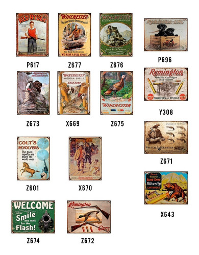 Cartel Chapa Publicidad Antigua Pesca Anzuelos Mosca L123