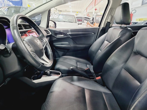 Imagem 10 de 14 de Honda Fit 1.5 Exl 16v Cvt 2015 Preto Top De Linha