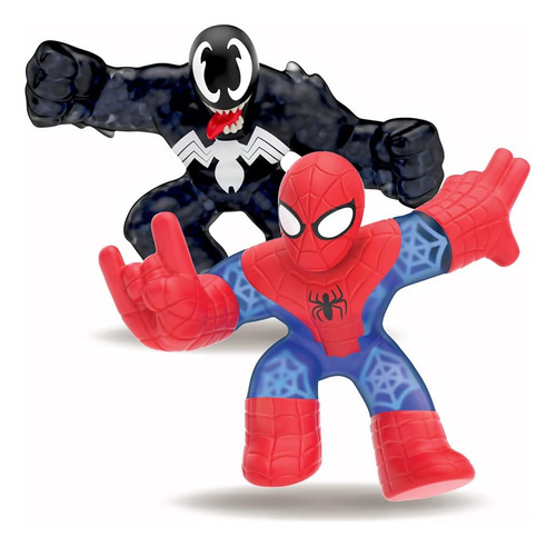 Pack Marvel Versus Con Licencia Heroes Of Goo Jit Zu - Spide