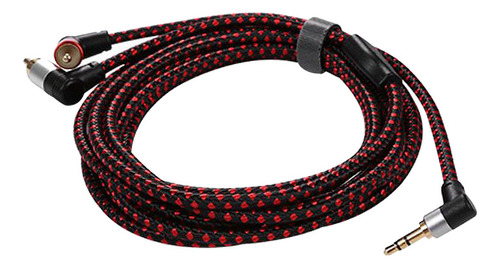 90 ° 3,5mm Macho A 2 Rca Jack Macho Estéreo Y 3 Metros