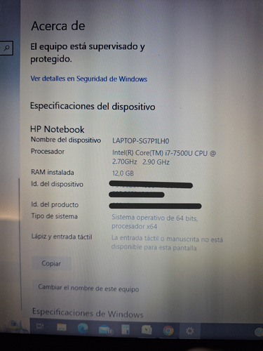 Notebook Hp 15ay101la Core I7 Radeon R7 2gb 12gb Ram 1tb Hd (Usado)