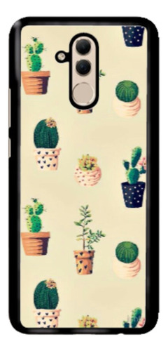 Funda Protector Para Huawei Flores Suculentas Collage Huawei P20 Lite
