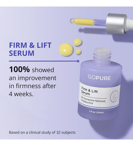 Serum Trio Set Gopure Power Radiant Con Vitamina C Y Ácido H