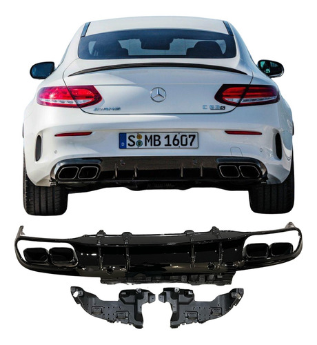 Difusor Trasero Mercedes Benz Clase C W205 Coupe 2015-2021