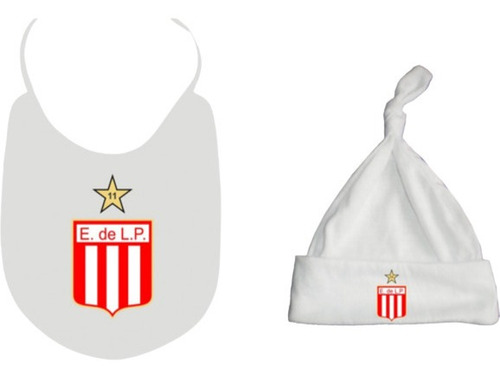 Babero + Gorrito Estudiantes De La Plata