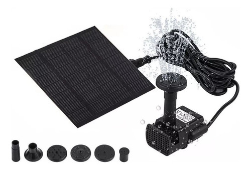 Bomba De Fuente 1.4w Panel Con Energía Solar Agua Sumergible