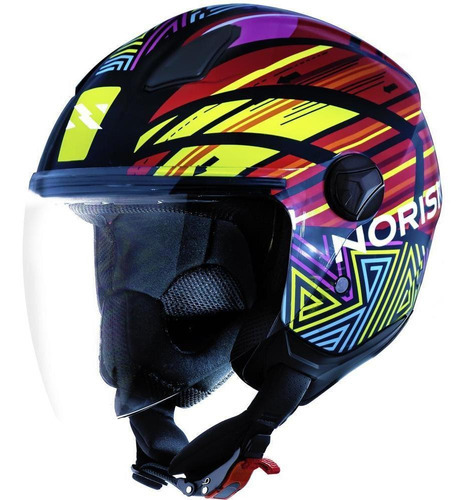 Capacete Aberto Feminino Masculino Norisk Orion Journey Cor Amarelo Tamanho Xl - 61