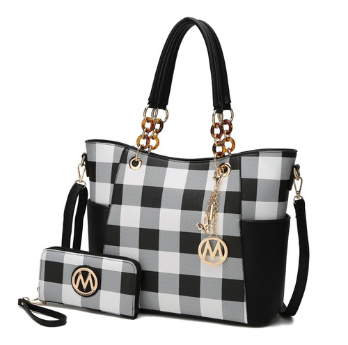 Set De Bolso Y Cartera Bonita Checker Collection De Mif De M