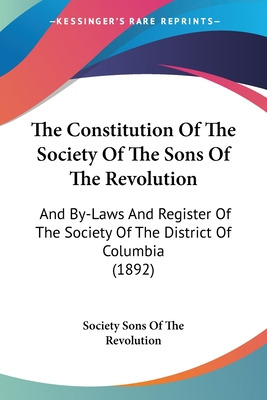 Libro The Constitution Of The Society Of The Sons Of The ...