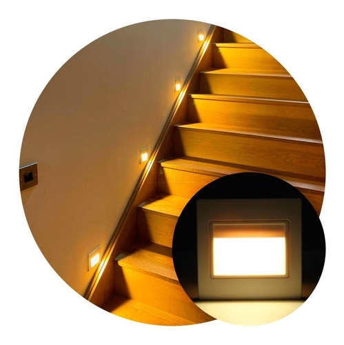 Embutido Spot Pared Escalera Led Interior Exterior Premium