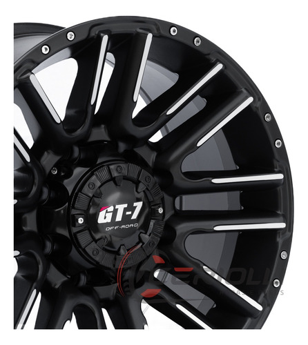 4 Roda Aro 17 Strong 8x170 Ford F250 F350 Tala 9 Gt7+porcas Cor Preto Diamantado