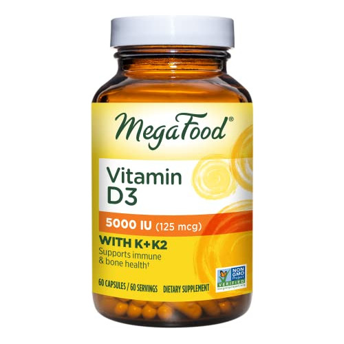 Megafood Vitamina D3 5000 Ui (125 Mcg) - Suplemento Gn8ru