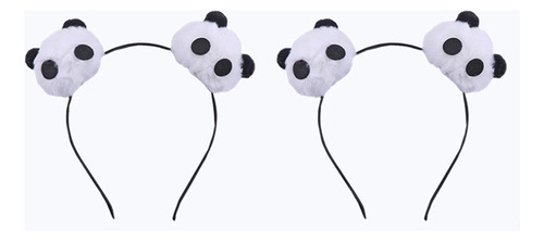 2 Diademas De Felpa Con Diseño Creativo De Panda, Adorable