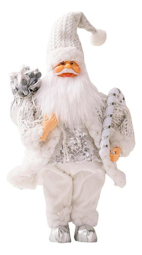 Figura Navideña De Muñeca De Papá Noel De 42 Cm De Altura Co