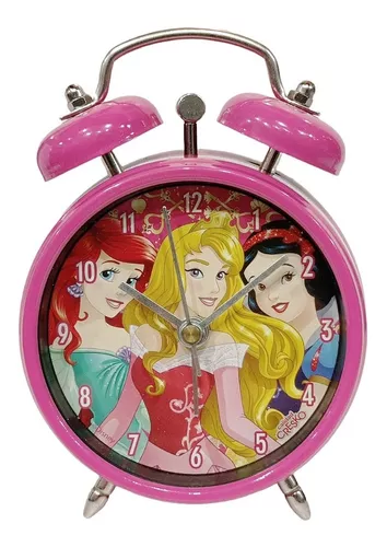 Zanahoria rotación Quemar Reloj Despertador Infantil Princesas Disney Original Cresko