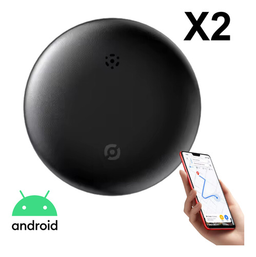 Pack Localizador Rastreador Gps Tag Guardian Google Android Negro X2