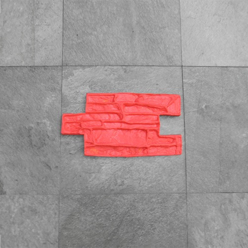 2x Molde Estampado Hormigón Muros Pisos 56x30cm Poliuretano