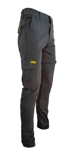Imagen 1 de 4 de Pantalon Cargo Elastizado Pampero Trabajo Bolsillo Hombre
