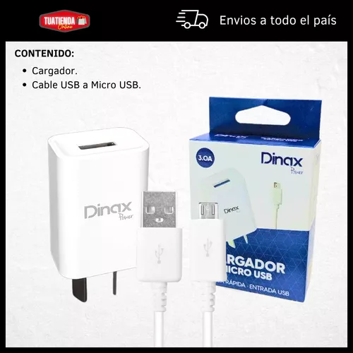 Cargador Micro Usb Carga Rapida 2 Usb 3.1a Cable 1m