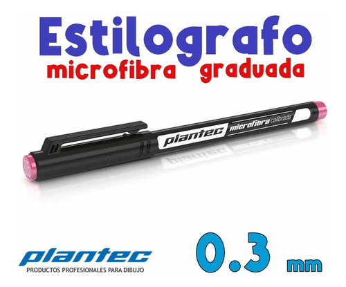 Estilografo Plantec Microfibra Graduación 0.3 Dibujo X 1