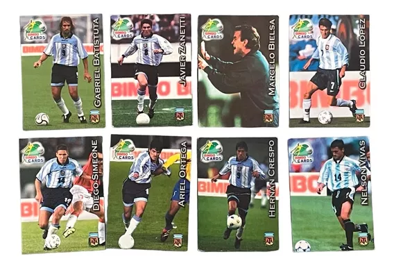 8 Tarjetas Bimbo Cards Mundial 2002 Argentina