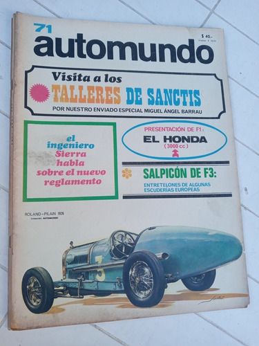 Automundo N.71 - Roland Pilain 1926-salpicon De F3-f1 Honda