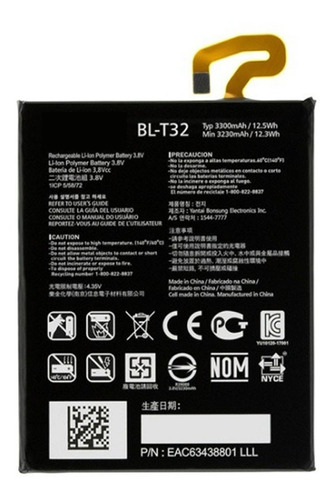 Batería Bl-t32 Compatible Con LG G6