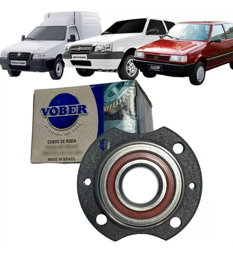 Cubo De Roda Traseira Uno Fiorino Tipo 1985 Até 2013 S/abs