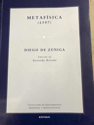 Metafísica De Diego De Zúñiga