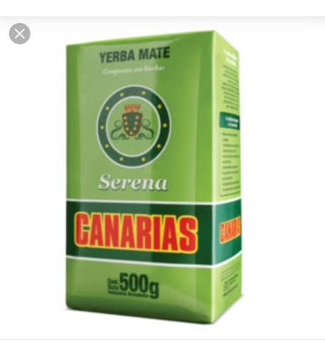 Yerba Mate Canarias  Serena 1/2 Kg Uruguay 