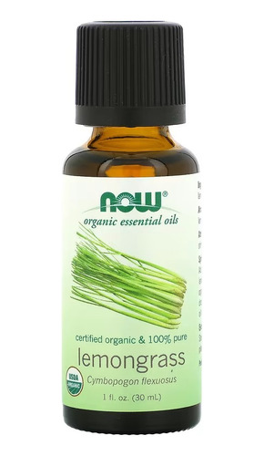 Aceite Esencial De Lemongrass 100% Puro  Marca Now 30ml