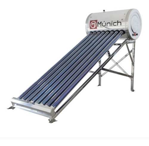 Calentador Solar De Agua Munich 8 Tubos 80 Litros P/2 Duchas