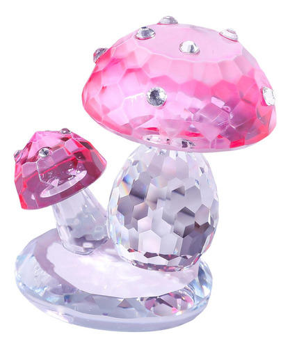 Imitation Crystal Statue Art Craft Red Collection Rosa